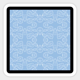 pattern with flowers and leaves Sticker